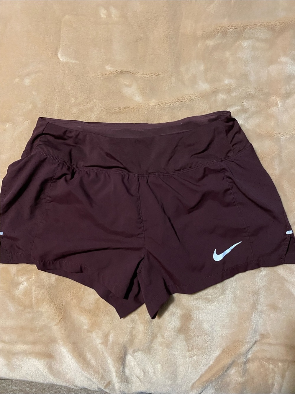 Nike Women's Deep Maroon Athletic Running Shorts Sz S
